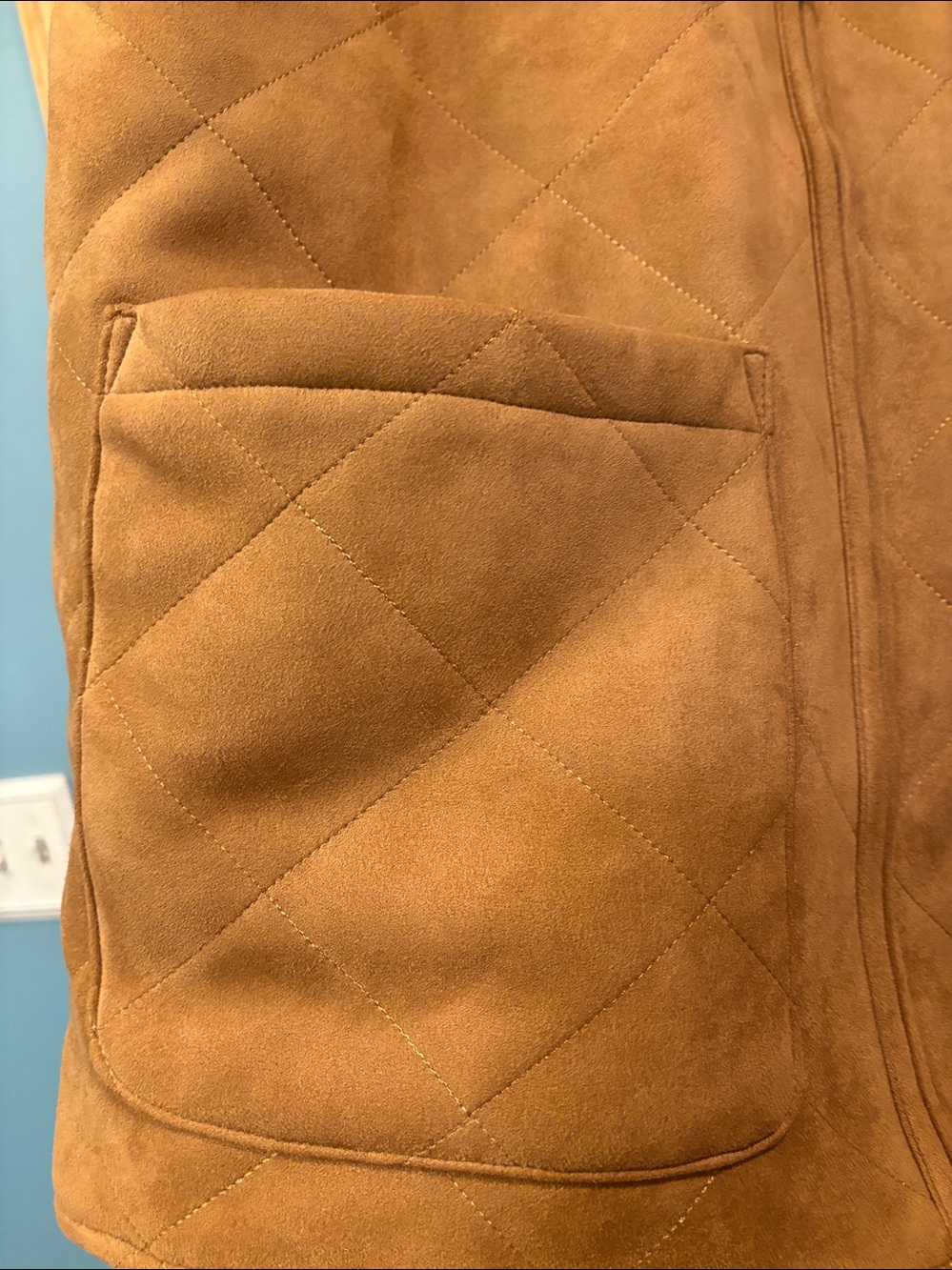 Reversible Faux Suede Vest Cosmos by Z Supply Sz M - Picture 5 of 6